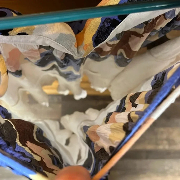 Free people women’s cape/dress Sm viscose lightweight  floral print mini event - Picture 6 of 8